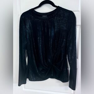 Bebe Midnight Shimmer Long Sleeve Top beautiful